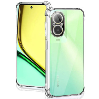 TPU чохол GETMAN Ease logo посилені кути Full Camera для Realme C67 4G Безбарвний (прозорий) - Інтернет-магазин спільних покупок ToGether