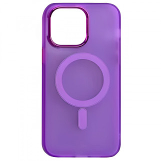 Чохол TPU+PC Lily with MagSafe для Apple iPhone 12 Pro Max (6.7") Purple - Інтернет-магазин спільних покупок ToGether