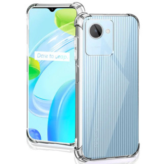 TPU чохол GETMAN Ease logo посилені кути Full Camera для Realme C30 Безбарвний (прозорий) - Інтернет-магазин спільних покупок ToGether