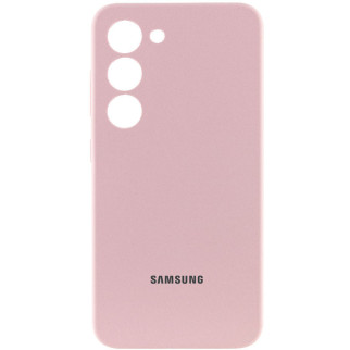 Чохол Silicone Cover Lakshmi Full Camera (AAA) with Logo для Samsung Galaxy S24 Рожевий / Pink Sand - Інтернет-магазин спільних покупок ToGether