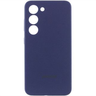 Чохол Silicone Cover Lakshmi Full Camera (AAA) with Logo для Samsung Galaxy S24 Темно-синій / Midnight blue - Інтернет-магазин спільних покупок ToGether