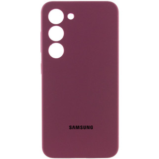 Чохол Silicone Cover Lakshmi Full Camera (AAA) with Logo для Samsung Galaxy S24 Бордовий / Plum - Інтернет-магазин спільних покупок ToGether