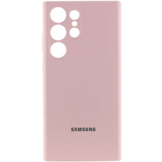 Чохол Silicone Cover Lakshmi Full Camera (AAA) with Logo для Samsung Galaxy S24 Ultra Рожевий / Pink Sand - Інтернет-магазин спільних покупок ToGether