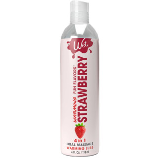 Зігрівальний лубрикант на водній основі Wet Warming Strawberry 4 in 1, без цукру (118 мл) - Інтернет-магазин спільних покупок ToGether