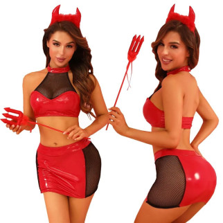 Еротичний костюм дияволиці JSY 8317 One Size - Інтернет-магазин спільних покупок ToGether