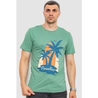 Футболка чоловіча з принтом, колір оливковий, 219R016 - Інтернет-магазин спільних покупок ToGether