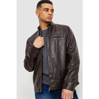 Куртка чоловіча демісезонна екошкіра, колір коричневий, 243R1009-2 - Інтернет-магазин спільних покупок ToGether