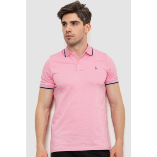 Поло чоловіче однотонне, колір рожевий, 214R2138 - Інтернет-магазин спільних покупок ToGether
