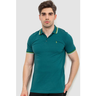 Поло чоловіче однотонне, колір зелений, 214R2138 - Інтернет-магазин спільних покупок ToGether