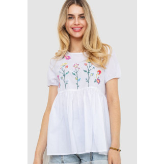 Блуза з вишивкою, колір білий, 244R097 - Інтернет-магазин спільних покупок ToGether