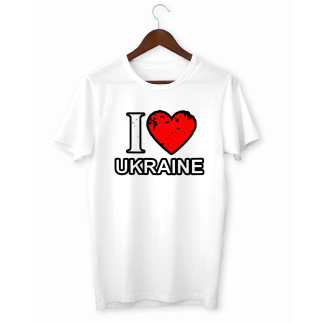 Футболка з принтом "I love Ukraine" Push IT XL - Інтернет-магазин спільних покупок ToGether