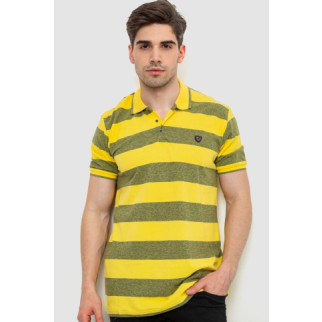 Поло чоловіче в смужку, колір жовтий, 214R6187 - Інтернет-магазин спільних покупок ToGether