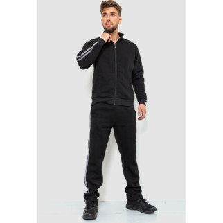 Спорт чоловічий костюм на флісі, колір чорний, 244R932 - Інтернет-магазин спільних покупок ToGether