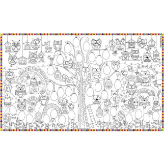 Шпалери-розмальовки Великоднє дерево з наклейками 60*100 см C-100018 - Інтернет-магазин спільних покупок ToGether