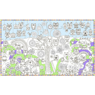 Шпалери-розмальовки Сови (колір) 60*100 C-100031 - Інтернет-магазин спільних покупок ToGether