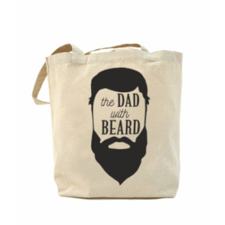 Еко-сумка, шоппер з принтом повсякденна The Dad with beard - Інтернет-магазин спільних покупок ToGether