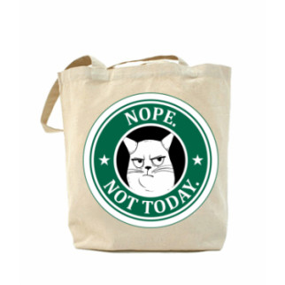 Еко-сумка, шоппер з принтом повсякденна Nope not today - Інтернет-магазин спільних покупок ToGether