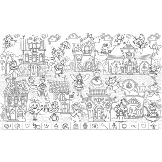 Шпалери-розмальовки Чарівне місто з загадками 60*100 C-100004 - Інтернет-магазин спільних покупок ToGether