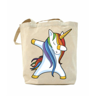 Еко-сумка, шоппер з принтом повсякденна Unicorn dabbing - Інтернет-магазин спільних покупок ToGether