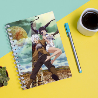 Скетчбук (Sketchbook) блокнот для малювання з принтом "Dungeon ni Deai wo Motomeru no wa Machigatteiru Darouka-Може" - Інтернет-магазин спільних покупок ToGether