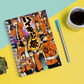 Скетчбук Sketchbook (блокнот) для малювання з принтом Haikyu - Волейбол 22 - Інтернет-магазин спільних покупок ToGether