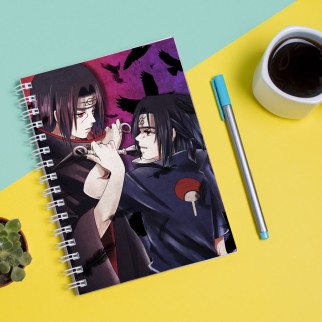 Скетчбук Sketchbook (блокнот) для малювання з принтом Naruto Наруто Ітачі Саске - Інтернет-магазин спільних покупок ToGether