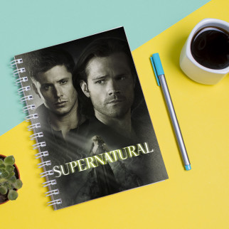 Скетчбук Sketchbook (блокнот) для малювання з принтом Supernatural - Надприродне 3 - Інтернет-магазин спільних покупок ToGether