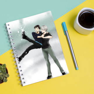 Скетчбук Sketchbook (блокнот) для малювання з принтом Yuri on Ice - Юри на льоду 4 - Інтернет-магазин спільних покупок ToGether
