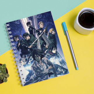 Скетчбук Sketchbook (блокнот) для малювання з принтом Серіал Вторгнення титанів - Shingeki no Kyojin - Інтернет-магазин спільних покупок ToGether