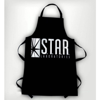 Фартух чорний кухонний з оригінальним принтом "STAR" - Інтернет-магазин спільних покупок ToGether
