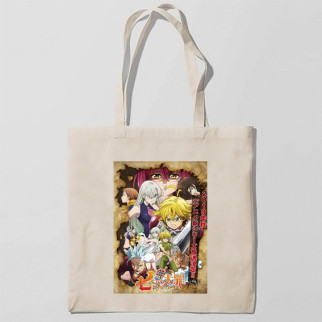 Еко-сумка, шоппер з принтом повсякденна Сім смертних гріхів, Nanatsu no Taizai, The Seven Deadly Sins 5 - Інтернет-магазин спільних покупок ToGether