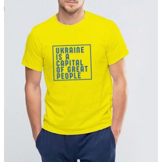 Футболка з принтом "Ukraine is a capital of great people" 2 Push IT XXXL - Інтернет-магазин спільних покупок ToGether