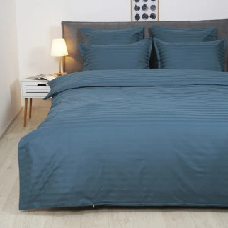 Постільна білизна двоспальне Tiare Сатин Stripe 91-2 210х175 см блідо-синій - Інтернет-магазин спільних покупок ToGether
