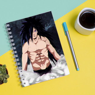Скетчбук (Sketchbook) блокнот для малювання з принтом "Naruto Наруто Мадара" - Інтернет-магазин спільних покупок ToGether