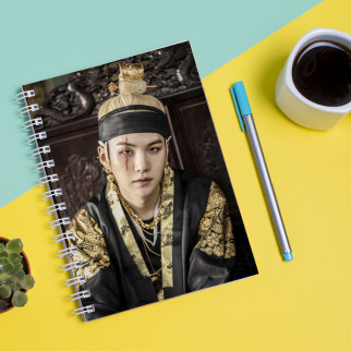 Скетчбук (Sketchbook) блокнот для малювання з принтом "BTS (Suga)" - Інтернет-магазин спільних покупок ToGether