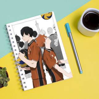 Скетчбук Sketchbook (блокнот) для малювання з принтом Haikyu - Волейбол 5 - Інтернет-магазин спільних покупок ToGether