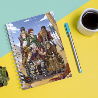 Скетчбук Sketchbook (блокнот) для малювання з принтом oJo's Bizarre Adventure - Неймовірні пригоди ДжоДжо 8 - Інтернет-магазин спільних покупок ToGether