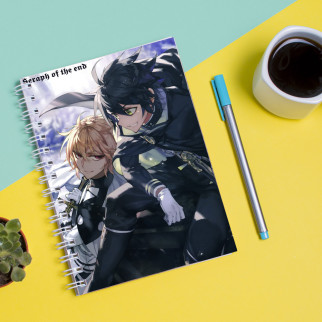 Скетчбук Sketchbook (блокнот) для малювання з принтом Owari no Seraph-Останній Серафим - Інтернет-магазин спільних покупок ToGether