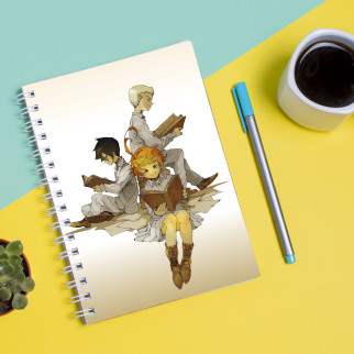 Скетчбук Sketchbook (блокнот) для малювання з принтом The Promised Neverland - Обіцяний Неверленд 11 - Інтернет-магазин спільних покупок ToGether