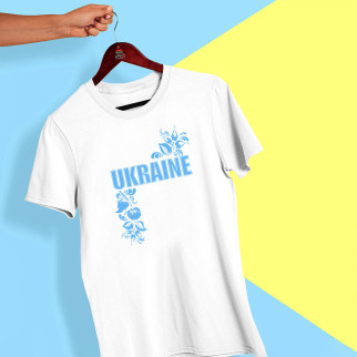 Футболка з принтом "Ukraine (синій принт)" Push IT XL - Інтернет-магазин спільних покупок ToGether