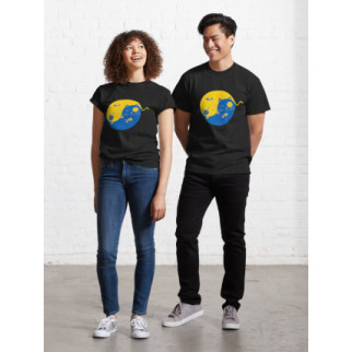Парні футболки з принтом "Синій та жовтий коти Інь та Ян" 2 Push IT - Інтернет-магазин спільних покупок ToGether