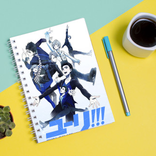 Скетчбук Sketchbook (блокнот) для малювання з принтом Yuri on Ice - Юрі на льоду 5 - Інтернет-магазин спільних покупок ToGether
