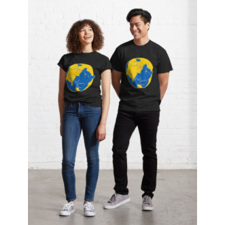 Парні футболки з принтом "Синій та жовтий коти Інь та Ян" 3 Push IT XS - Інтернет-магазин спільних покупок ToGether