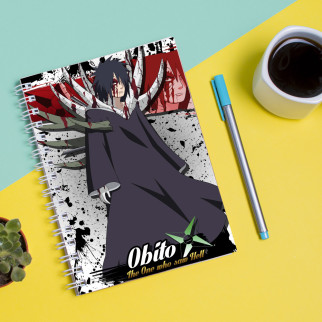 Скетчбук (Sketchbook) блокнот для малювання з принтом "Naruto Наруто Обіто" - Інтернет-магазин спільних покупок ToGether