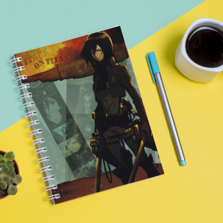 Скетчбук (Sketchbook) блокнот для малювання з принтом "Attack on Titan - Вторгнення титанів 5" - Інтернет-магазин спільних покупок ToGether