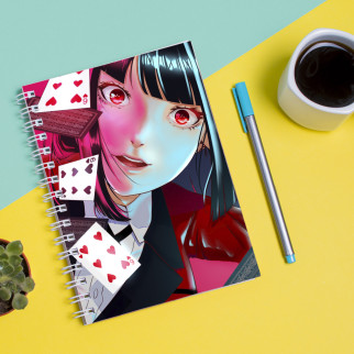 Скетчбук Sketchbook (блокнот) для малювання з принтом Kakegurui Compulsive Gambler Шалений азарт - Інтернет-магазин спільних покупок ToGether