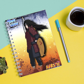 Скетчбук (Sketchbook) блокнот для малювання з принтом Naruto Наруто Мадара - Інтернет-магазин спільних покупок ToGether