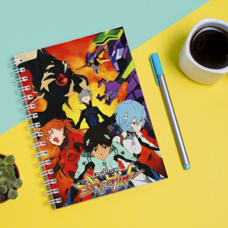 Скетчбук Sketchbook (блокнот) для малювання з принтом Neon Genesis Evangelion Євангеліон нового покоління EVA Єва 8 - Інтернет-магазин спільних покупок ToGether