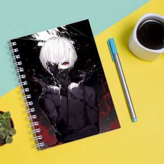 Скетчбук Sketchbook (блокнот) для малювання з принтом Tokyo Ghoul - Токійський гуль 13 - Інтернет-магазин спільних покупок ToGether