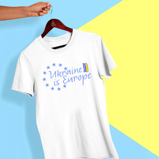 Футболка з принтом "Ukraine is Europe" Push IT XXXL - Інтернет-магазин спільних покупок ToGether